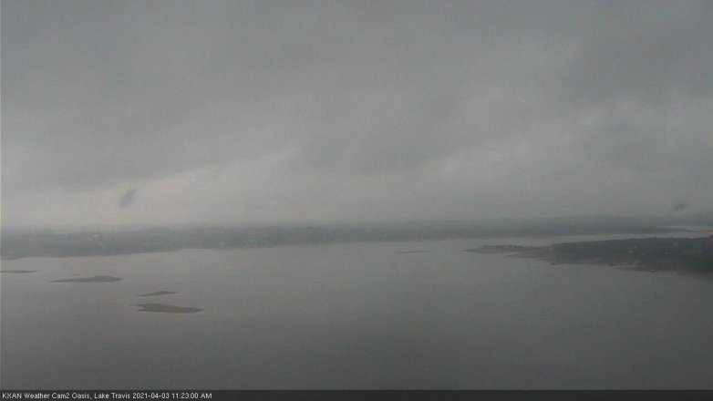 Lake Travis webcam, April 3, 2021 11:25 AM CT