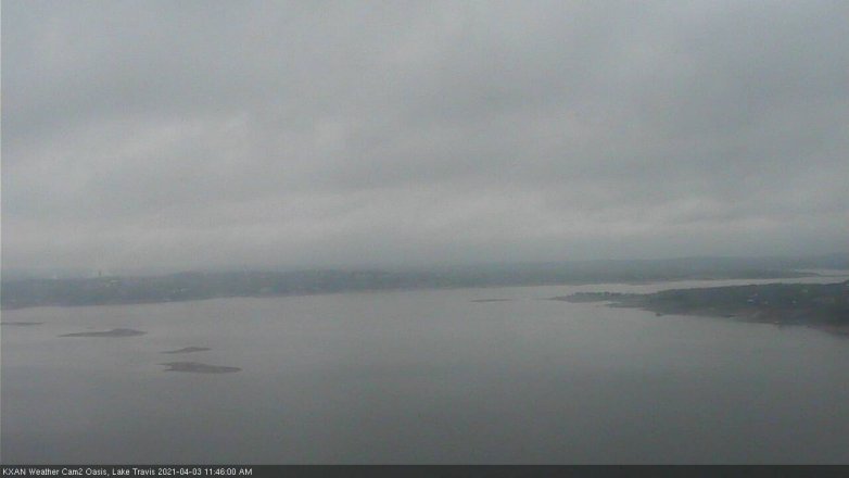Lake Travis webcam, April 3, 2021 11:45 AM CT