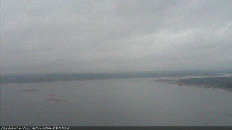 Lake Travis webcam, April 3, 2021 12:00 PM CT