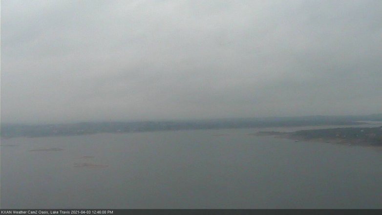 Lake Travis webcam, April 3, 2021 12:45 PM CT