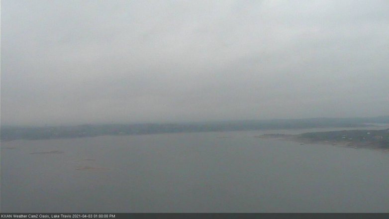 Lake Travis webcam, April 3, 2021 1:00 PM CT