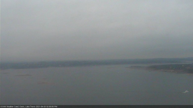 Lake Travis webcam, April 3, 2021 2:00 PM CT