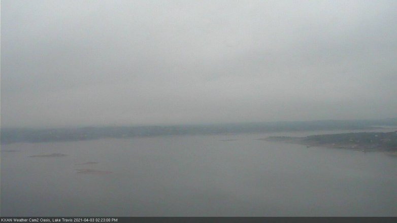 Lake Travis webcam, April 3, 2021 2:25 PM CT