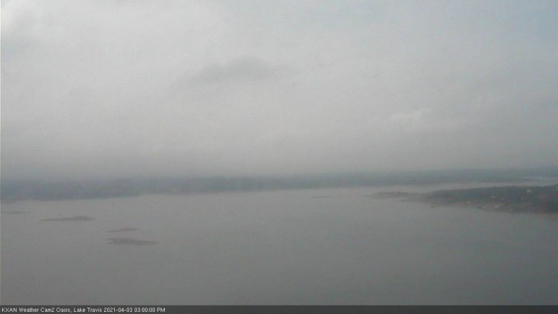Lake Travis webcam, April 3, 2021 3:00 PM CT