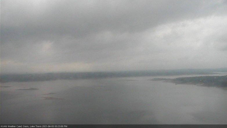 Lake Travis webcam, April 3, 2021 3:25 PM CT