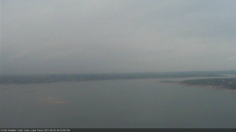 Lake Travis webcam, April 3, 2021 4:25 PM CT