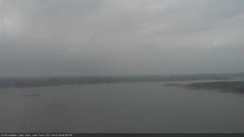 Lake Travis webcam, April 3, 2021 4:45 PM CT