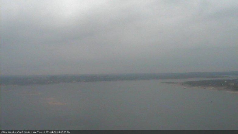 Lake Travis webcam, April 3, 2021 5:00 PM CT