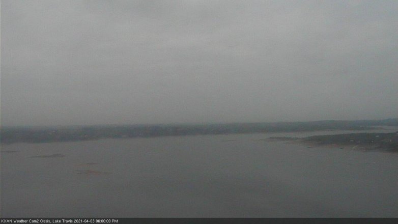 Lake Travis webcam, April 3, 2021 6:00 PM CT
