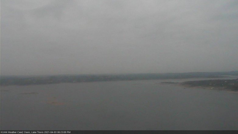 Lake Travis webcam, April 3, 2021 6:25 PM CT
