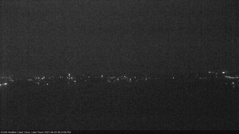 Lake Travis webcam, April 3, 2021 8:25 PM CT