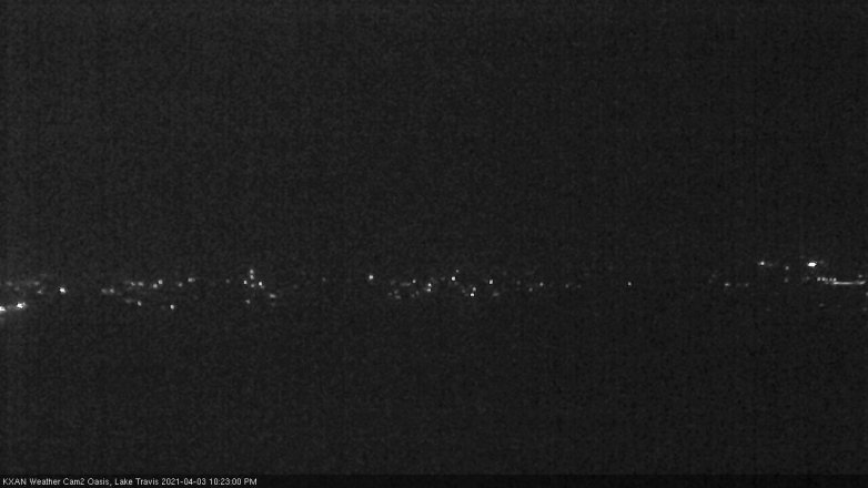 Lake Travis webcam, April 3, 2021 10:25 PM CT