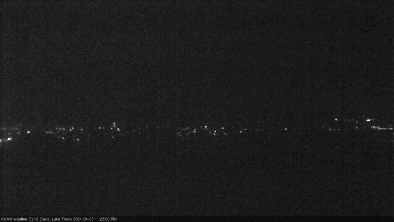 Lake Travis webcam, April 3, 2021 11:25 PM CT