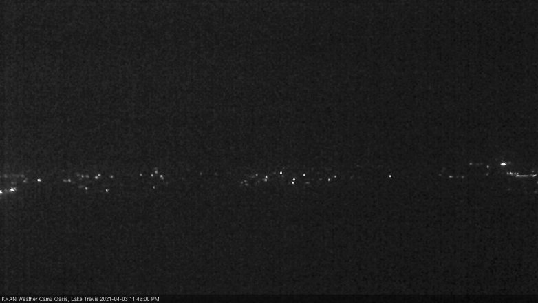 Lake Travis webcam, April 3, 2021 11:45 PM CT