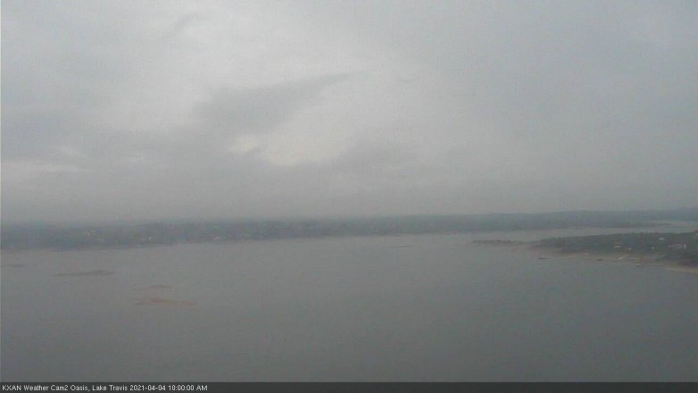 Lake Travis webcam, April 4, 2021 10:00 AM CT