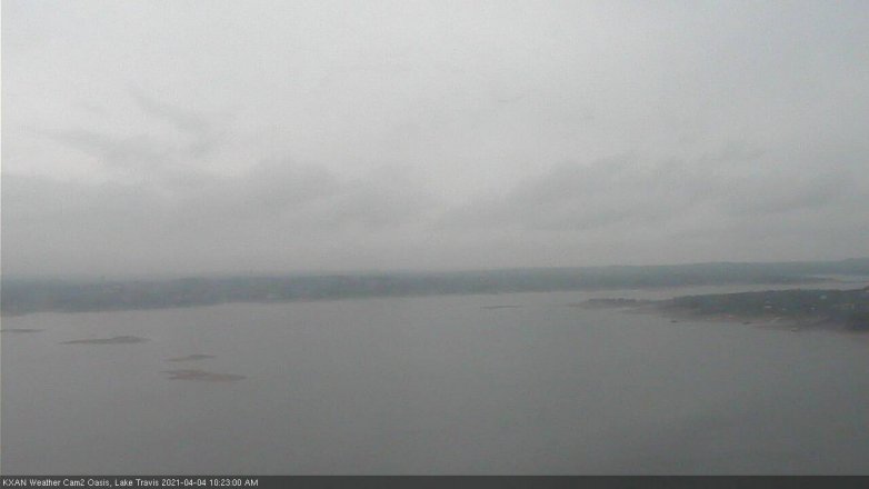 Lake Travis webcam, April 4, 2021 10:25 AM CT