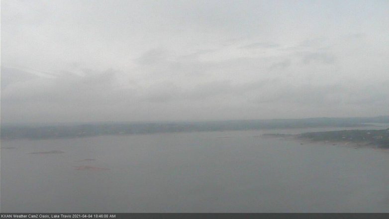 Lake Travis webcam, April 4, 2021 10:45 AM CT
