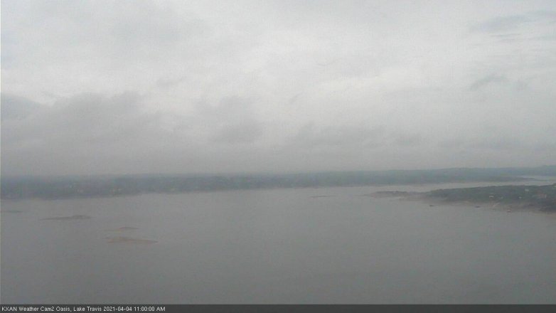 Lake Travis webcam, April 4, 2021 11:00 AM CT