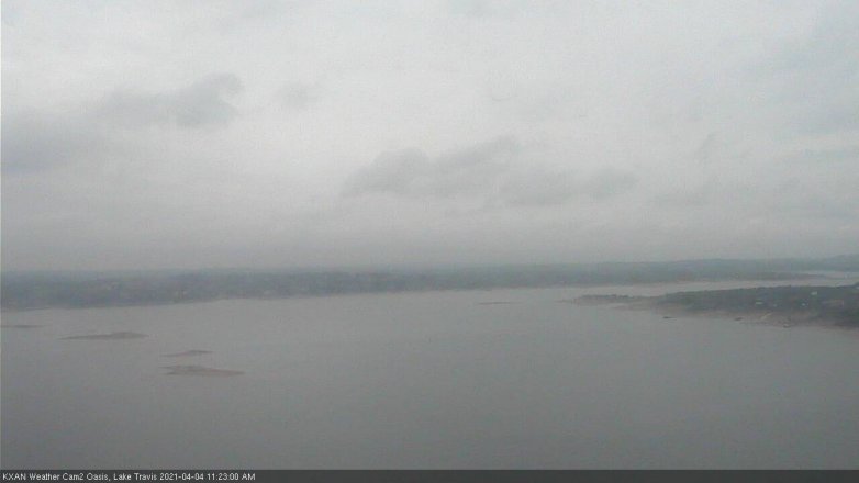 Lake Travis webcam, April 4, 2021 11:25 AM CT
