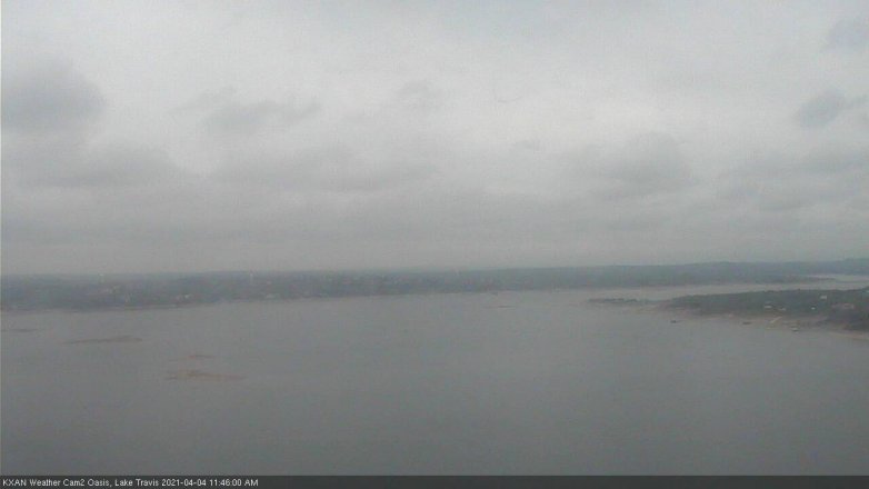 Lake Travis webcam, April 4, 2021 11:45 AM CT