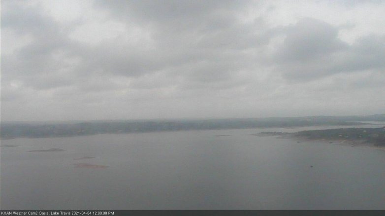 Lake Travis webcam, April 4, 2021 12:00 PM CT