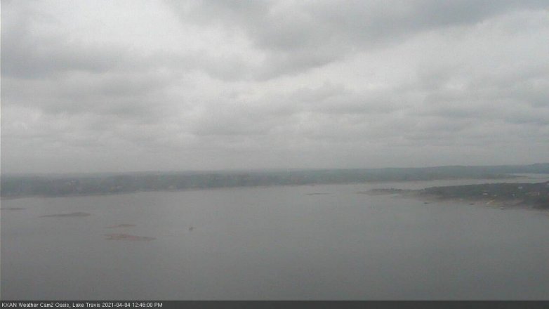 Lake Travis webcam, April 4, 2021 12:45 PM CT