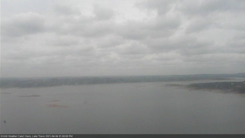 Lake Travis webcam, April 4, 2021 1:00 PM CT
