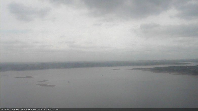 Lake Travis webcam, April 4, 2021 1:25 PM CT