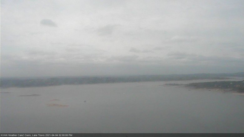 Lake Travis webcam, April 4, 2021 2:00 PM CT