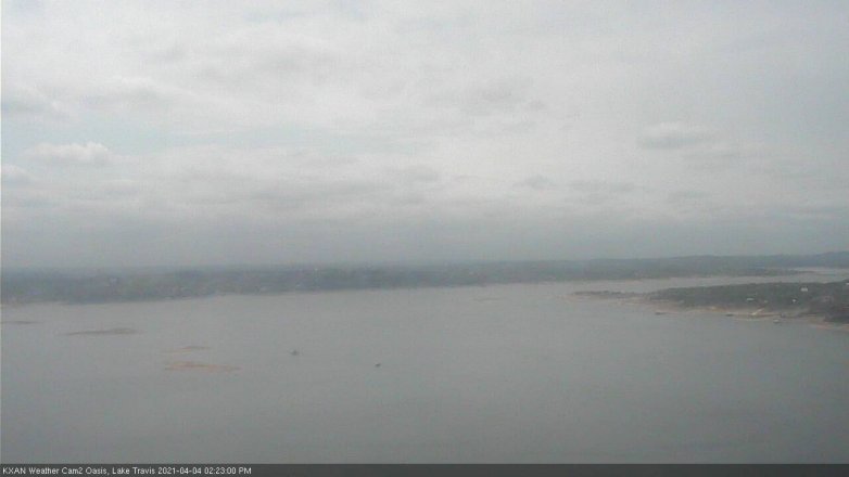 Lake Travis webcam, April 4, 2021 2:25 PM CT