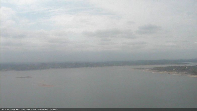 Lake Travis webcam, April 4, 2021 2:45 PM CT
