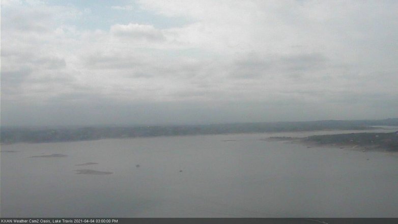 Lake Travis webcam, April 4, 2021 3:00 PM CT