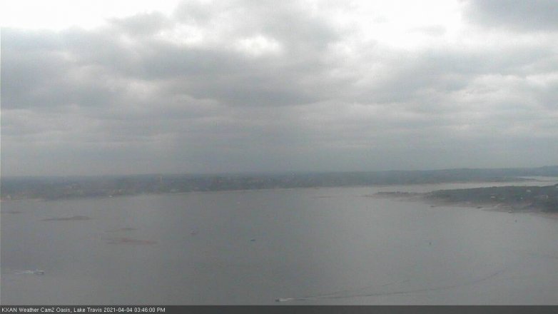 Lake Travis webcam, April 4, 2021 3:45 PM CT