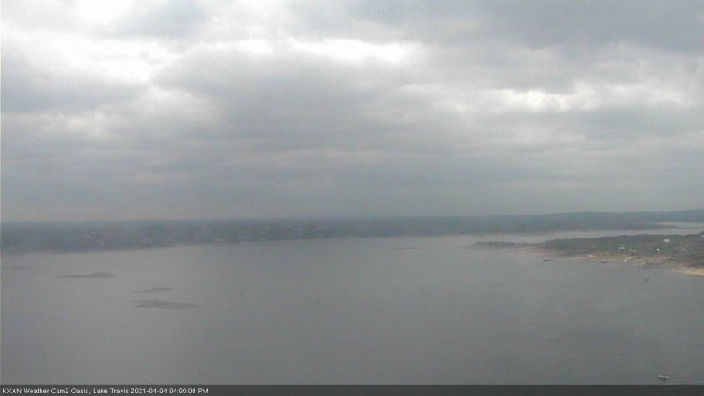 Lake Travis webcam, April 4, 2021 4:00 PM CT