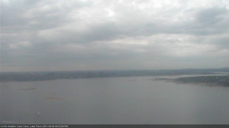 Lake Travis webcam, April 4, 2021 4:25 PM CT
