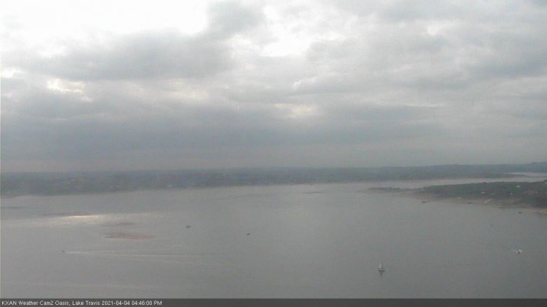 Lake Travis webcam, April 4, 2021 4:45 PM CT