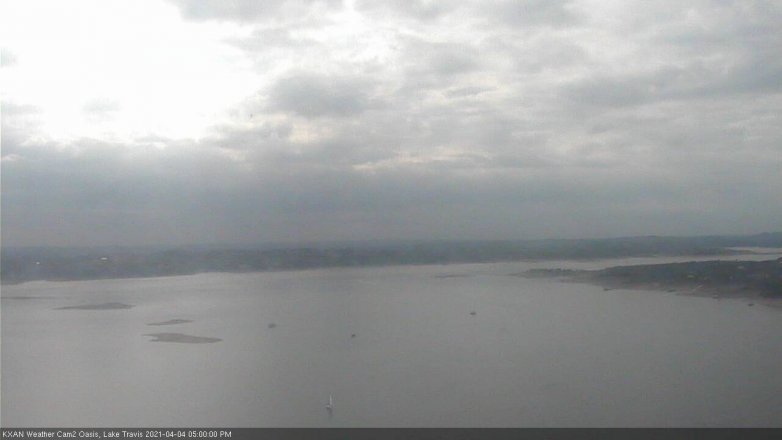 Lake Travis webcam, April 4, 2021 5:00 PM CT