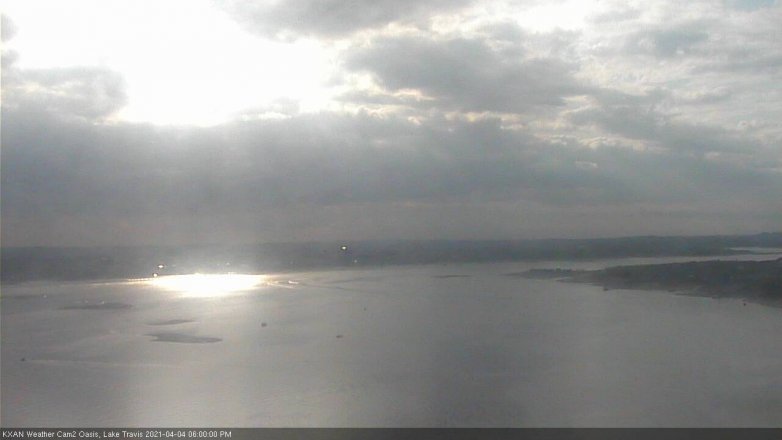 Lake Travis webcam, April 4, 2021 6:00 PM CT