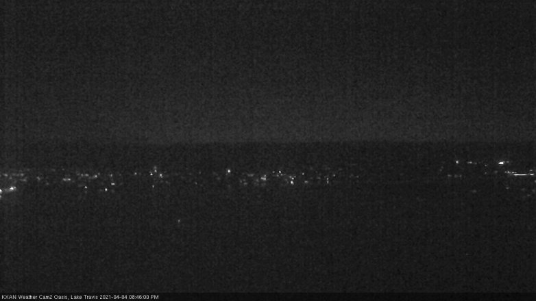 Lake Travis webcam, April 4, 2021 8:45 PM CT