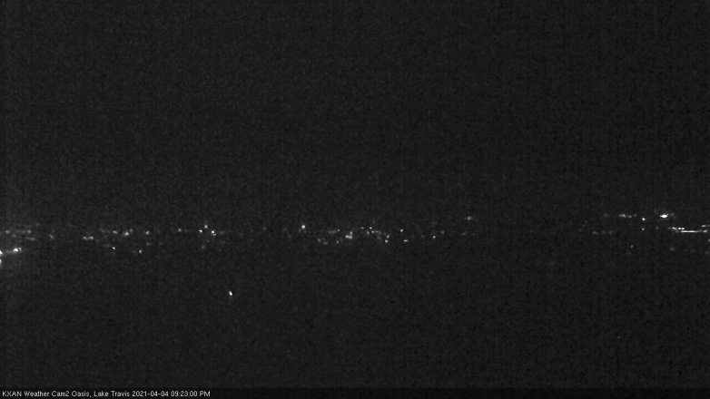 Lake Travis webcam, April 4, 2021 9:25 PM CT