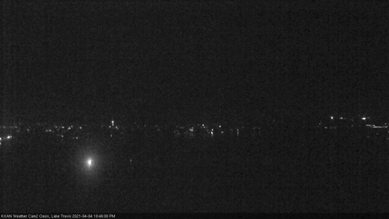 Lake Travis webcam, April 4, 2021 10:45 PM CT