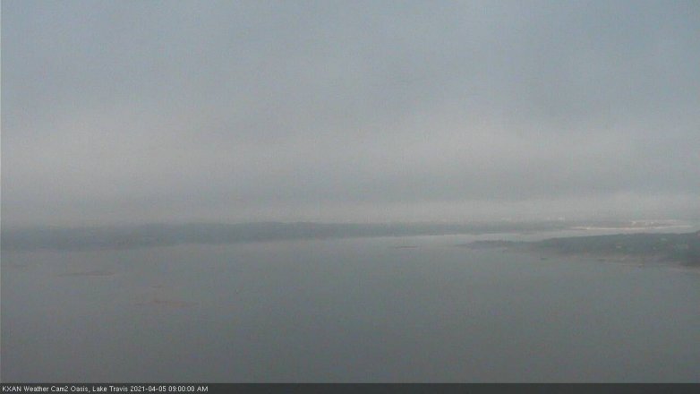 Lake Travis webcam, April 5, 2021 9:00 AM CT