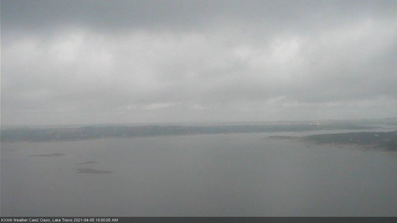 Lake Travis webcam, April 5, 2021 10:00 AM CT