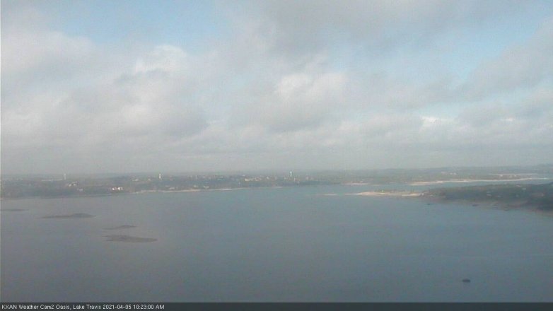 Lake Travis webcam, April 5, 2021 10:25 AM CT