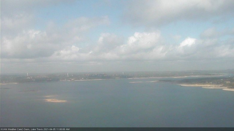 Lake Travis webcam, April 5, 2021 11:00 AM CT
