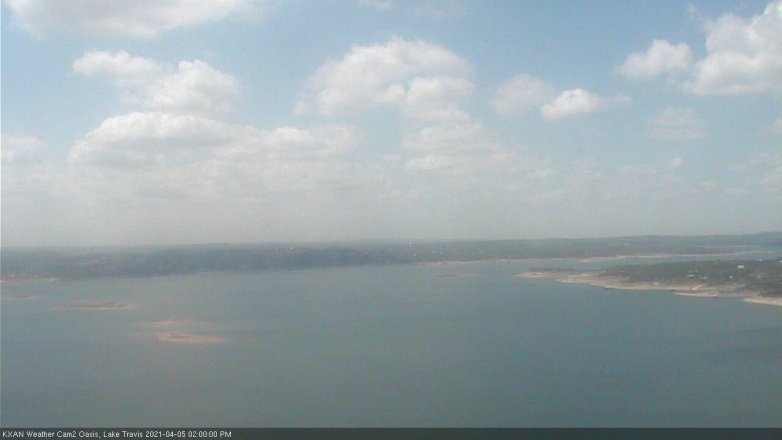Lake Travis webcam, April 5, 2021 2:00 PM CT