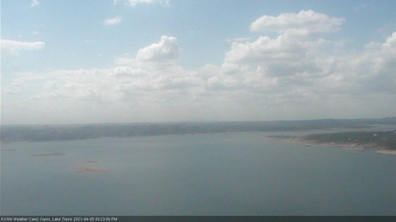 Lake Travis webcam, April 5, 2021 3:25 PM CT