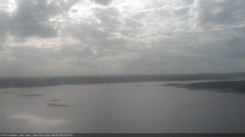 Lake Travis webcam, April 5, 2021 5:25 PM CT