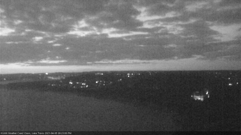 Lake Travis webcam, April 5, 2021 8:25 PM CT