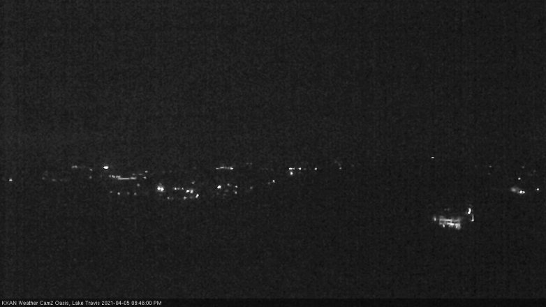 Lake Travis webcam, April 5, 2021 8:45 PM CT